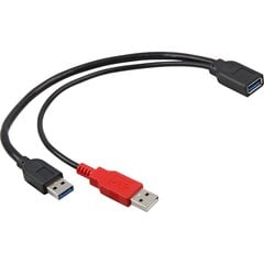Delock, USB-A M/AF, 30 cm kaina ir informacija | Kabeliai ir laidai | pigu.lt