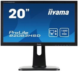 Iiyama ProLite B2083HSD-B1 19.5" цена и информация | Мониторы | pigu.lt