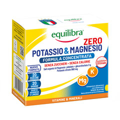 Пищевая добавка Equilibra Potassium & Magnesium Zero, 20 пакетиков цена и информация | Другие добавки и препараты | pigu.lt