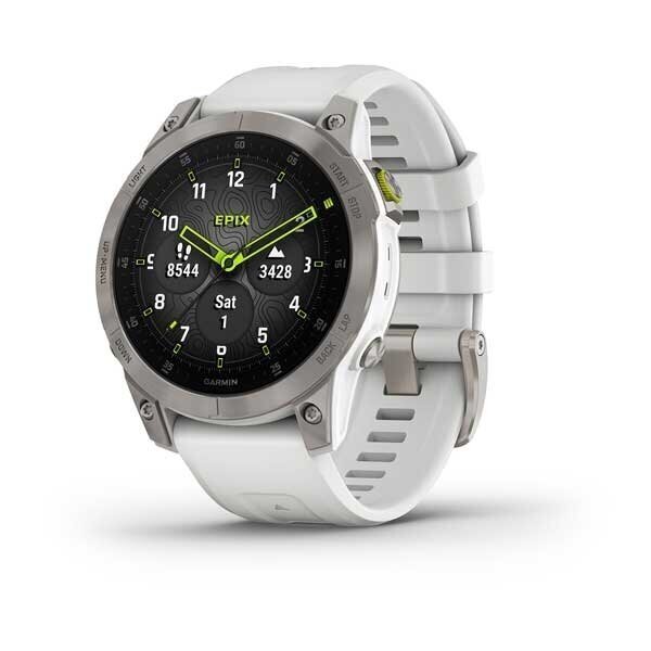 Garmin epix Gen 2 Sapphire White Titanium/Carrera White 47mm kaina ir informacija | Išmanieji laikrodžiai (smartwatch) | pigu.lt