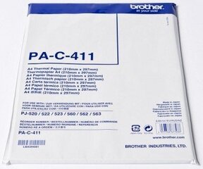 Термобумага brother, pac411, белая, a4, 100 шт цена и информация | Brother Товары для детей и младенцев | pigu.lt