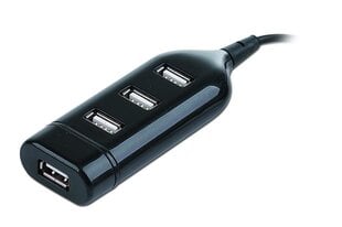 Gembird - Концентратор USB 2.0 4-портовый мини UHB-CT02 цена и информация | Адаптеры, USB-разветвители | pigu.lt