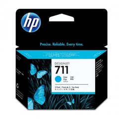 Картридж для струйного принтера HP 711 (CZ134A), синий цена и информация | Картриджи для струйных принтеров | pigu.lt