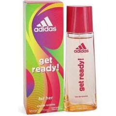 Tualetinis vanduo Adidas Get Ready! EDT moterims, 50 ml kaina ir informacija | Adidas Kvepalai, kosmetika | pigu.lt