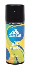 Purškiamas dezodorantas Adidas Get Ready! vyrams 150 ml kaina ir informacija | Parfumuota kosmetika vyrams | pigu.lt