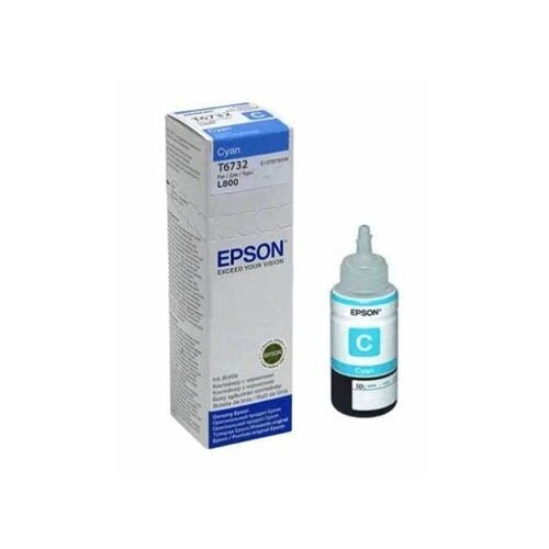 Epson T6732 CYAN 70ml skirtas L800 цена и информация | Kasetės rašaliniams spausdintuvams | pigu.lt