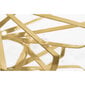 Kavos staliukas DKD Home Decor, 81 x 81 x 38 cm, skaidrus/auksinis цена и информация | Kavos staliukai | pigu.lt