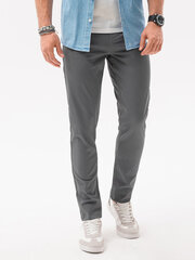 Мужские брюки чинос Омбре P1059, серые цена и информация | Мужские брюки | pigu.lt