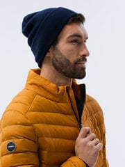 шапка H103 - темно-синяя цена и информация | Мужские шарфы, шапки, перчатки | pigu.lt