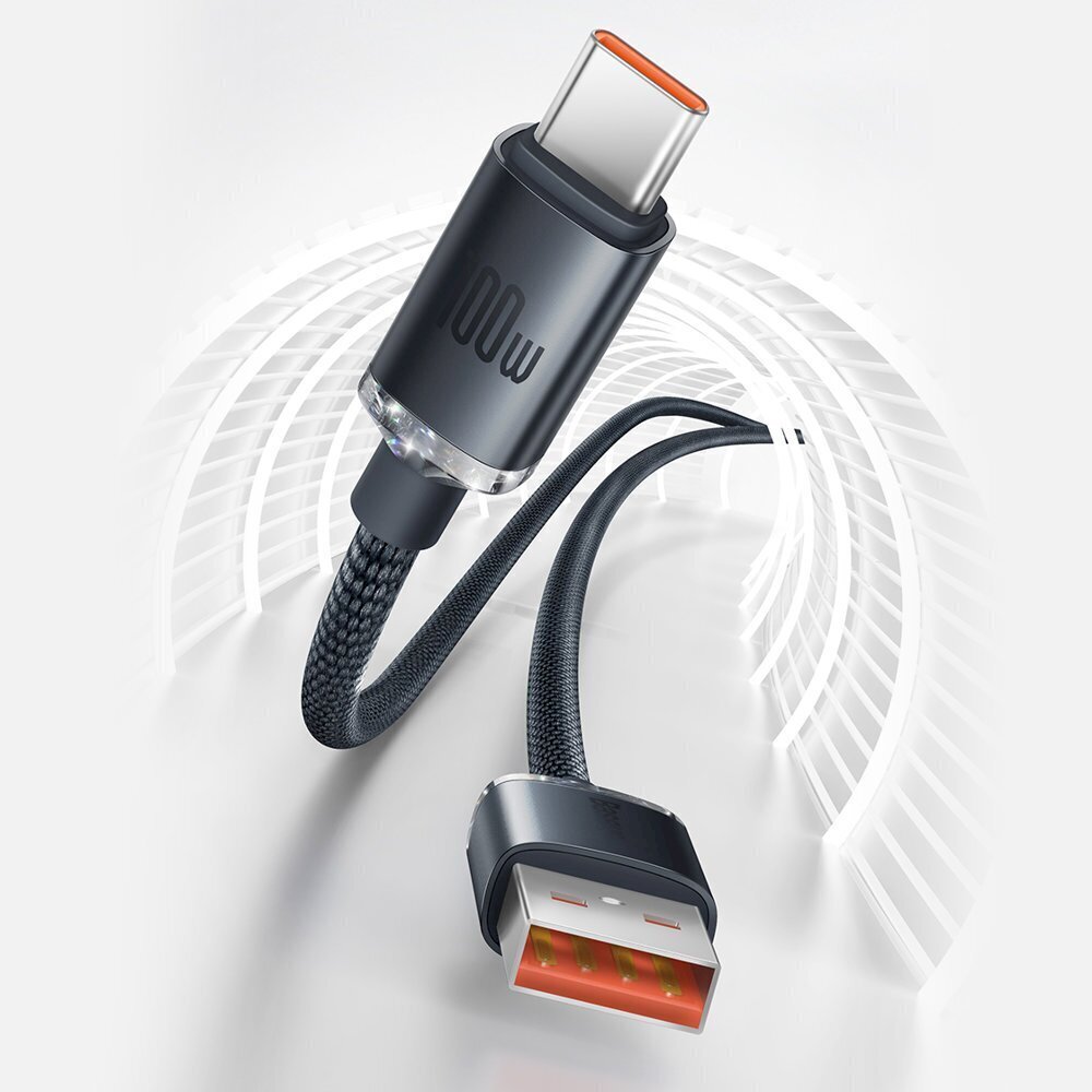 Baseus laidai telefonams USB C 100W 2m kaina ir informacija | Laidai telefonams | pigu.lt