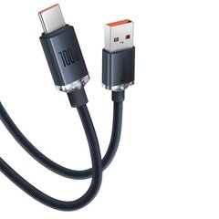 Baseus crystal shine series fast charging data cable USB Type A to USB Type C 100W 2m blue (CAJY000503) цена и информация | Кабели для телефонов | pigu.lt