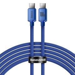Baseus Crystal Shine Series cable USB cable for fast charging and data transfer USB Type C - USB Type C 100W 2m black (CAJY000701) цена и информация | Кабели для телефонов | pigu.lt