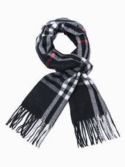 шарф A408 - черный/красный цена и информация | Мужские шарфы, шапки, перчатки | pigu.lt