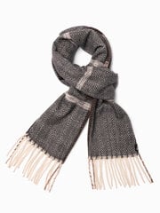 шарф A408 - коричневый/кремовый цена и информация | Мужские шарфы, шапки, перчатки | pigu.lt