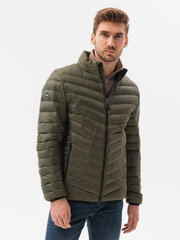 куртка весна-осень C528 - оливковая цена и информация | Мужские куртки | pigu.lt