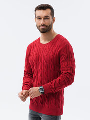 Vyriškas megztinis Ombre E195 raudonas kaina ir informacija | Megztiniai vyrams | pigu.lt