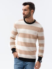 Мужской свитер Ombre E189, бежевый цена и информация | Мужской джемпер | pigu.lt