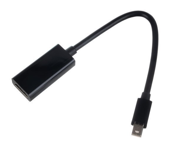 RoGer Adapter to Transfer DP to HDMI Black kaina ir informacija | Kabeliai ir laidai | pigu.lt