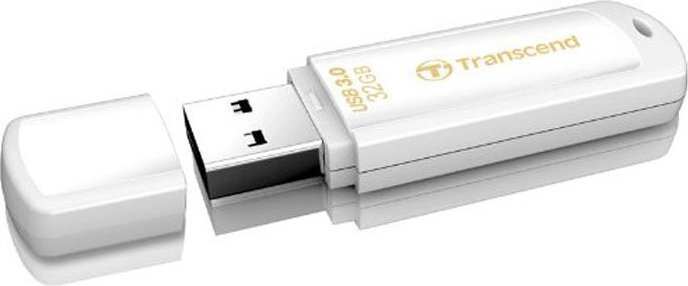 Atmintinė Transcend JetFlash 730, 32GB USB 3.0, balta kaina ir informacija | USB laikmenos | pigu.lt