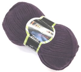 Mezgimo siūlai Lanoso Zerda 100g; spalva tamsiai violetinė 959 kaina ir informacija | Mezgimui | pigu.lt