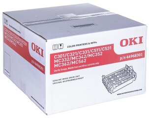 OKI - Bęben CMYK do C301/321/5x1/MC3x2/562 44968301 цена и информация | Картриджи для лазерных принтеров | pigu.lt