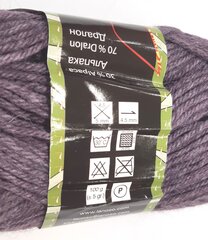 Нитки для вязания Lanoso Zerda 100г; цвет светло-фиолетовый 978 цена и информация | Принадлежности для вязания | pigu.lt