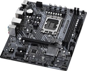 Mainboard|ASROCK|Intel H610|LGA1700|MicroATX|Memory DDR4|Memory slots 2|2xPCI-Express 3.0 1x|1xPCI-Express 4.0 16x|1xM.2|1x15pin D-sub|1xHDMI|1xDispla цена и информация | Материнские платы | pigu.lt