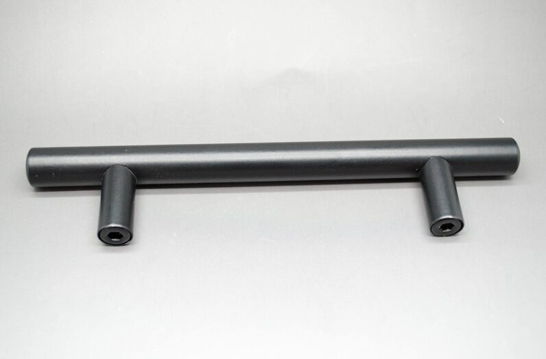 Metalinė rankena "Semplice", juoda 96mm kaina ir informacija | Baldų rankenėlės | pigu.lt