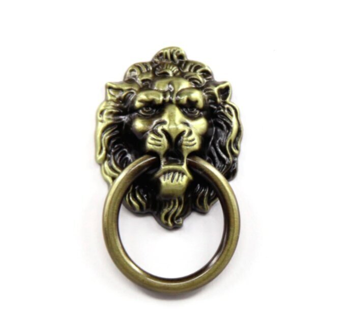 Rankena, metalinis mygtukas "Liūtas" kaina ir informacija | Baldų rankenėlės | pigu.lt