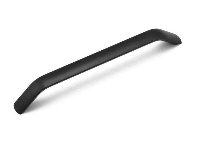 Rankena metalinė, aliumininė, juoda Rankena "Belina", 96 mm kaina ir informacija | Baldų rankenėlės | pigu.lt