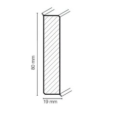 Grindjuostės Cubu Flex Life 80 XL Antracitas 2,5M (6VNT) цена и информация | Плинтусы и соединительные элементы | pigu.lt