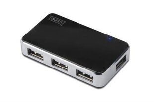 Digitus - Hub USB2.0 4 portowy aktywny kaina ir informacija | Adapteriai, USB šakotuvai | pigu.lt