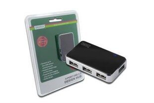 Digitus - 4-портовый концентратор USB2.0, активный цена и информация | Адаптеры, USB-разветвители | pigu.lt