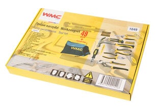 Įrankių rinkinys 49 dalių, WMC tools, 1049 kaina ir informacija | Mechaniniai įrankiai | pigu.lt
