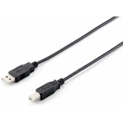 Equip USB A USB B kabelis 128861, 3 m kaina ir informacija | Kabeliai ir laidai | pigu.lt