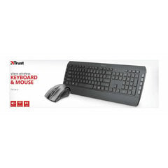 Клавиатура и мышь Trust 23475, беспроводные цена и информация | Клавиатуры | pigu.lt