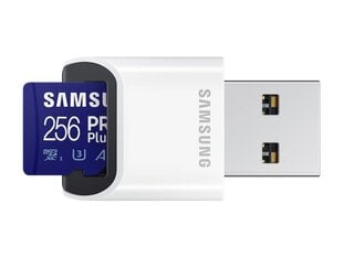 MEMORY MICRO SDXC PRO+ 256GB/W/READER MB-MD256KB/WW SAMSUNG цена и информация | Карты памяти для телефонов | pigu.lt