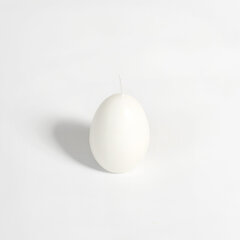 Žvakė Velykinis Kiaušinis White, 6 cm kaina ir informacija | Dekoracijos šventėms | pigu.lt
