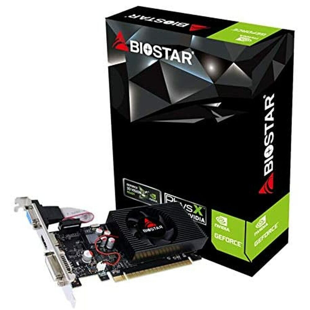 Biostar NVidia GT 730 LP 2 GB DDR3 kaina ir informacija | Vaizdo plokštės (GPU) | pigu.lt