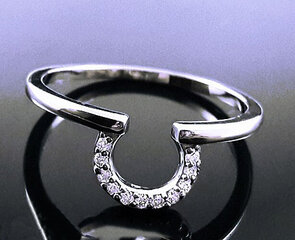 Sidabrinis žiedas su cirkonio oksidu - #18 dydis kaina ir informacija | Žiedai | pigu.lt