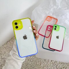 ColorFul Hard Case For iPhone 12, mélyna/ geltona kaina ir informacija | Telefono dėklai | pigu.lt