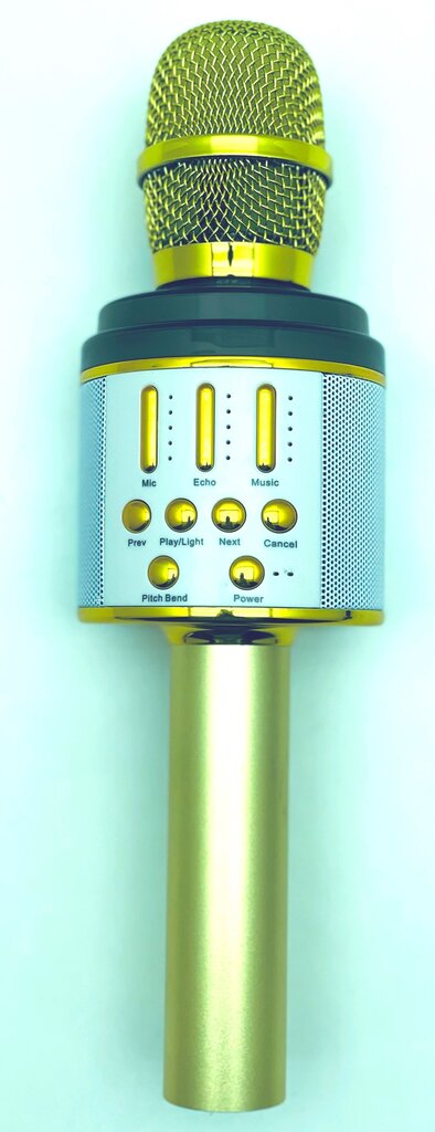 Belaidis Bluetooth Karaoke mikrofonas K068 Su šviesos efektais kaina ir informacija | Mikrofonai | pigu.lt