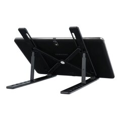 Подставка / Держатель для ноутбука или планшета, Tablet / Laptop Stand, черная цена и информация | Охлаждающие подставки и другие принадлежности | pigu.lt