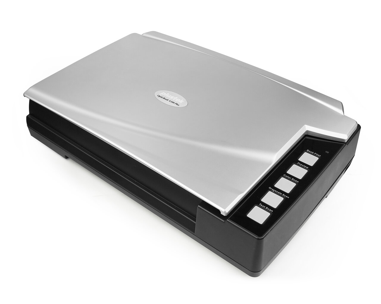 Plustek OpticBook A300 Plus Flatbed scanner 600 x 600 DPI Black, Silver kaina ir informacija | Skeneriai | pigu.lt