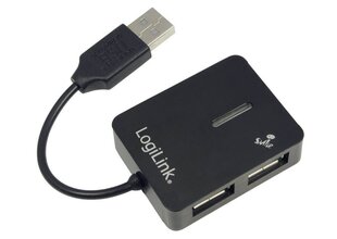 LogiLink 4 USB HUB цена и информация | Адаптеры, USB-разветвители | pigu.lt