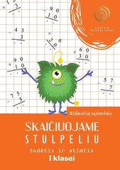 Skaičiuojame stulpeliu. Sudėtis ir atimtis. 1 klasė kaina ir informacija | Pratybų sąsiuviniai | pigu.lt