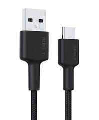 Aukey CB-CA03, USB C, 0.3m kaina ir informacija | Laidai telefonams | pigu.lt