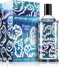 Туалетная вода Emanuel Ungaro Fresh For Him EDT для мужчин, 100 мл цена и информация | Мужские духи | pigu.lt