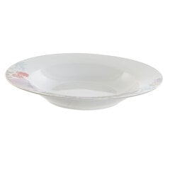 Глубокие тарелки DKD Home Decor Цветы (21.5 x 21.5 x 3.5 cм) (2 шт) цена и информация | Посуда, тарелки, обеденные сервизы | pigu.lt