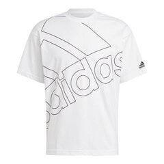 Футболка с коротким рукавом мужская Adidas Giant Logo Белый S6433829 цена и информация | Мужская спортивная одежда | pigu.lt